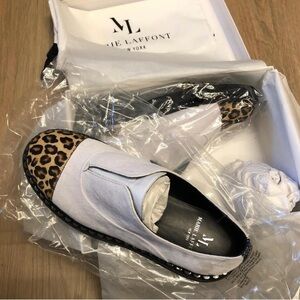 Brand new in box suede loafers